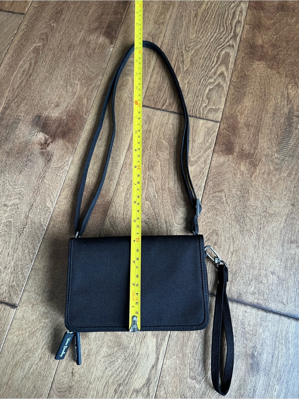 Vera Bradley Black Crossbody Wristlet Bag - Picture 8 of 10